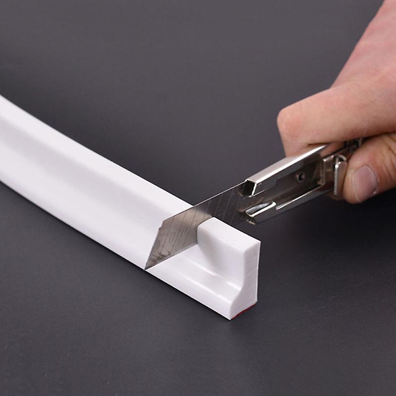 Frameless Shower Water Dam Barrier Rubber Strap Water Stopper Wet and Dry Separation Flexible for