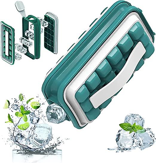 2 In 1 Portable Ice Cube Mold With Silicone Lid Ice Cube Mold Kitchen Bar Accessories Gadgets Portable Diy Creative Handmade Craft Ice Cube Bottle Mol