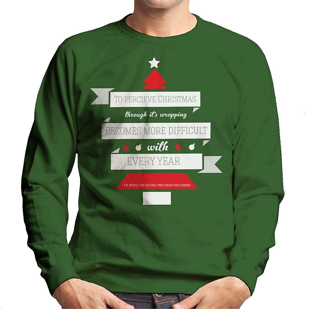 Christmas Wrapping offerte EB White mannen Sweatshirt
