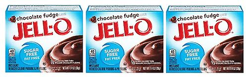 Jello Sugar Free Chocolate Fudge Pudding & Pie Filling Mix 3 Pack