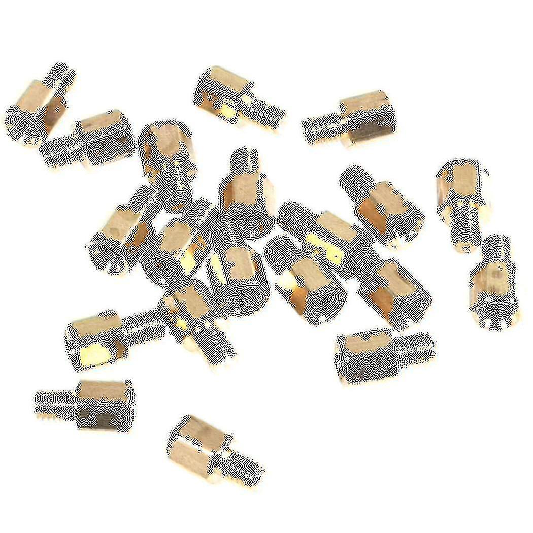 20 Pcs Pc Pcb Mainboard Spacer Hexagonal Brass M3 * 5 + 4 Mm