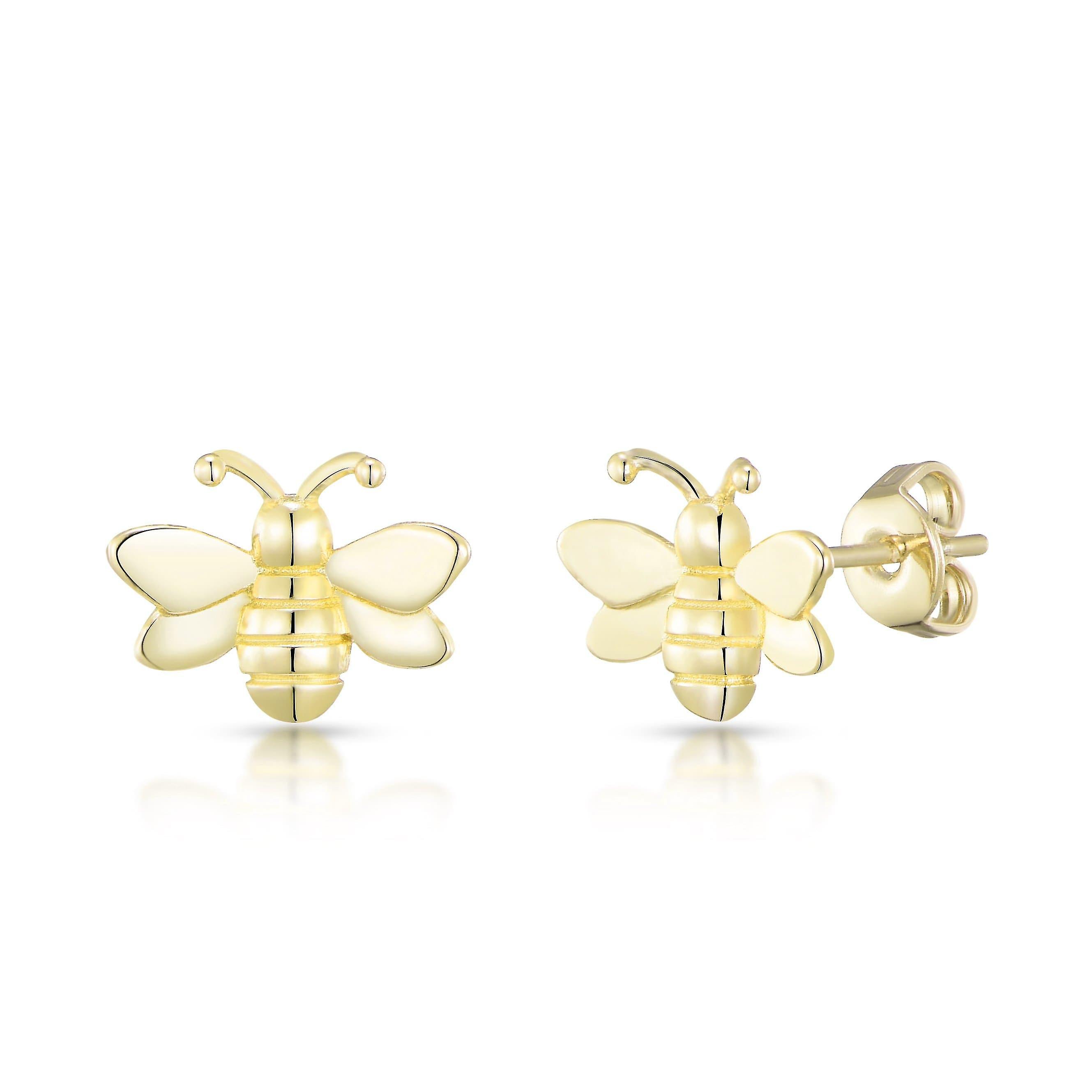Gold Plated Bumble Bee Earrings