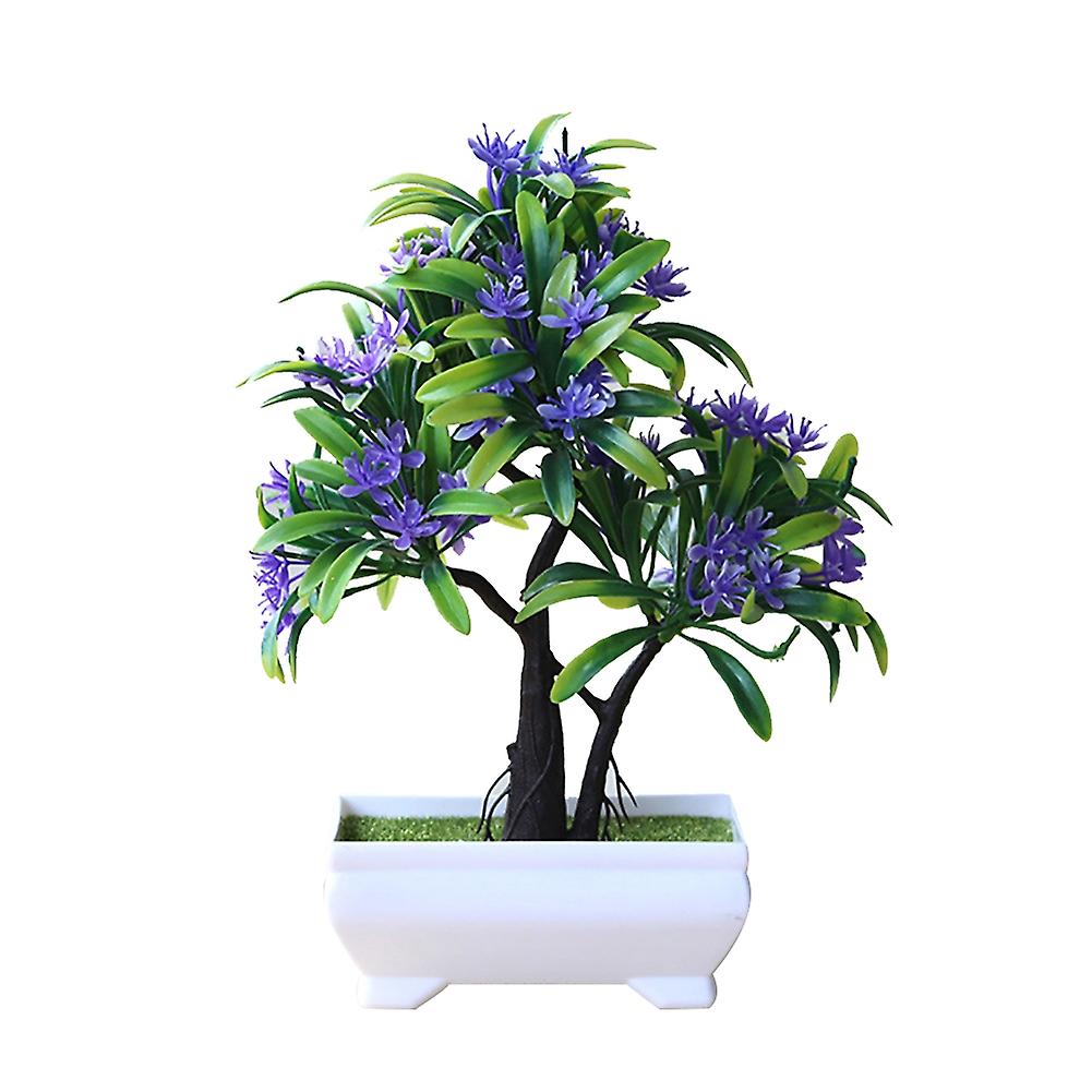 Roadoor 1Pc Garden Decoration Artificial Bonsai Plant Tree Flower Ornament Home Decor 6#