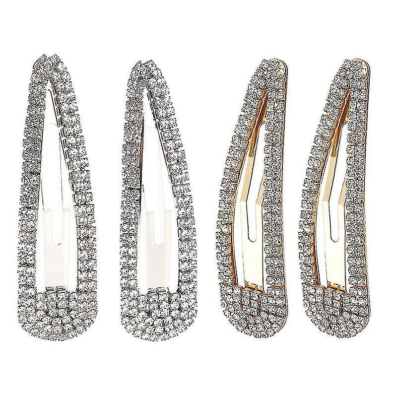 4pcs Rhinestone Hair Pins Clip