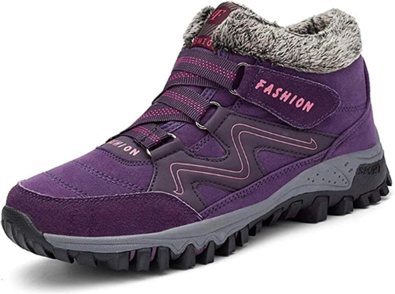 Damen Winter pelzgefütterte warme Stiefeletten