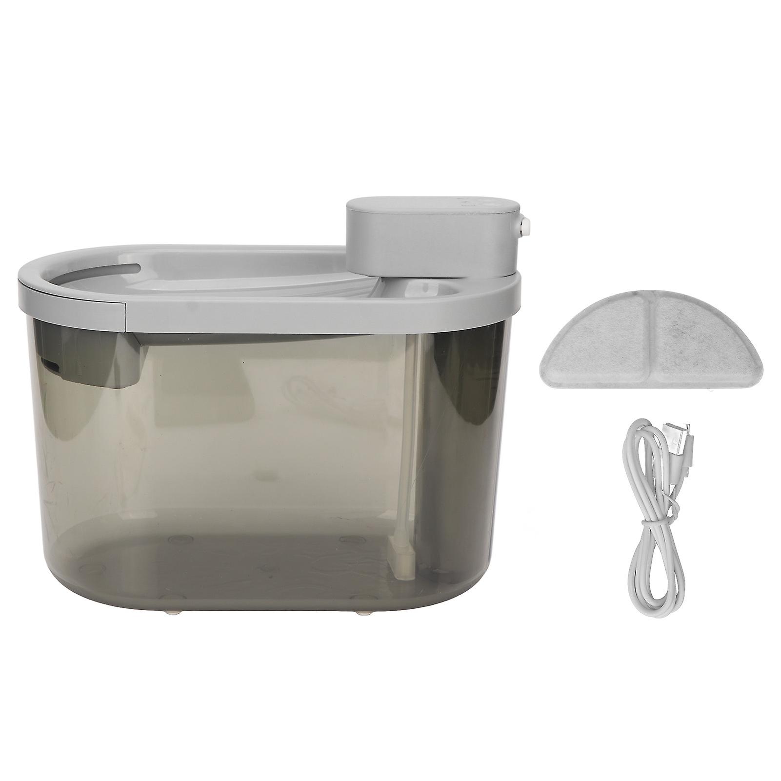 2200ml Cat Water Fountain, Quiet, Smart, Wireless, with Cycle Filtration, Radar Induction, for Dogs and Cats, Grey
