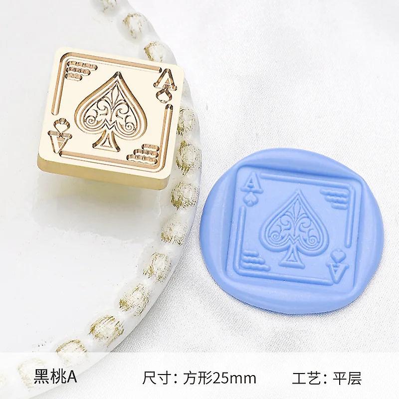 ختم الشمع ختم النار ورنيش محظوظ النرد حصص المال لعبة البوكر شاي بعد الظهر أثاث على الطراز الأوروبي حلوى DIY سكرابوكينغ نحاس