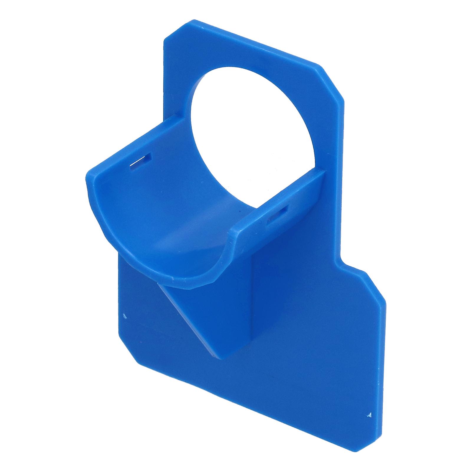 Swimming Pool Pipe Holder Bracket with Cable Tie, 10x8cm Blue