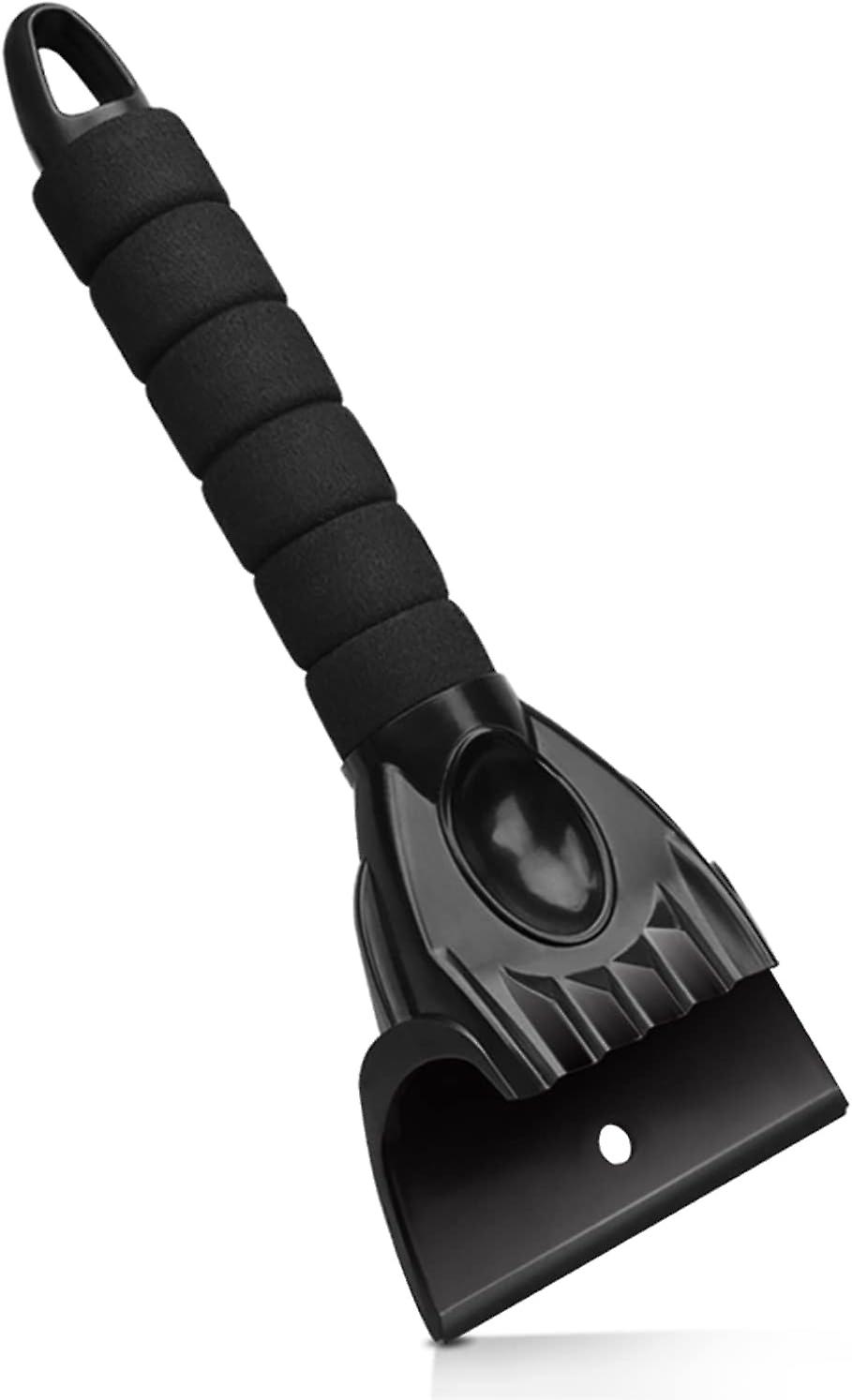 1PCS Ice Scraper, Plastic Ice Scraper with Non-Slip Handle Multifunctional Tool Shovel Design Snow Shovel for Car - Black