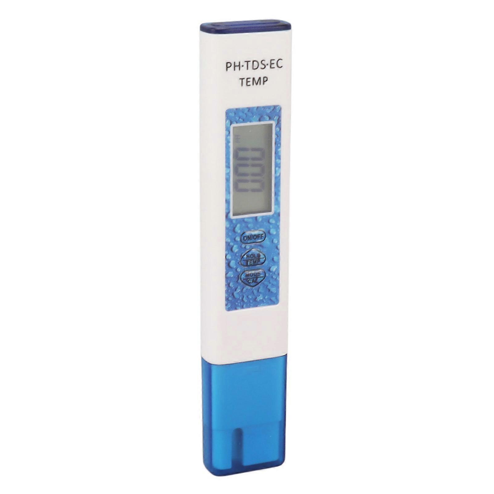Digital Water Tester Pen 4 in 1 Accurate Sensitive Portable PH TDS EC Temperature Water Quality Meter Blue