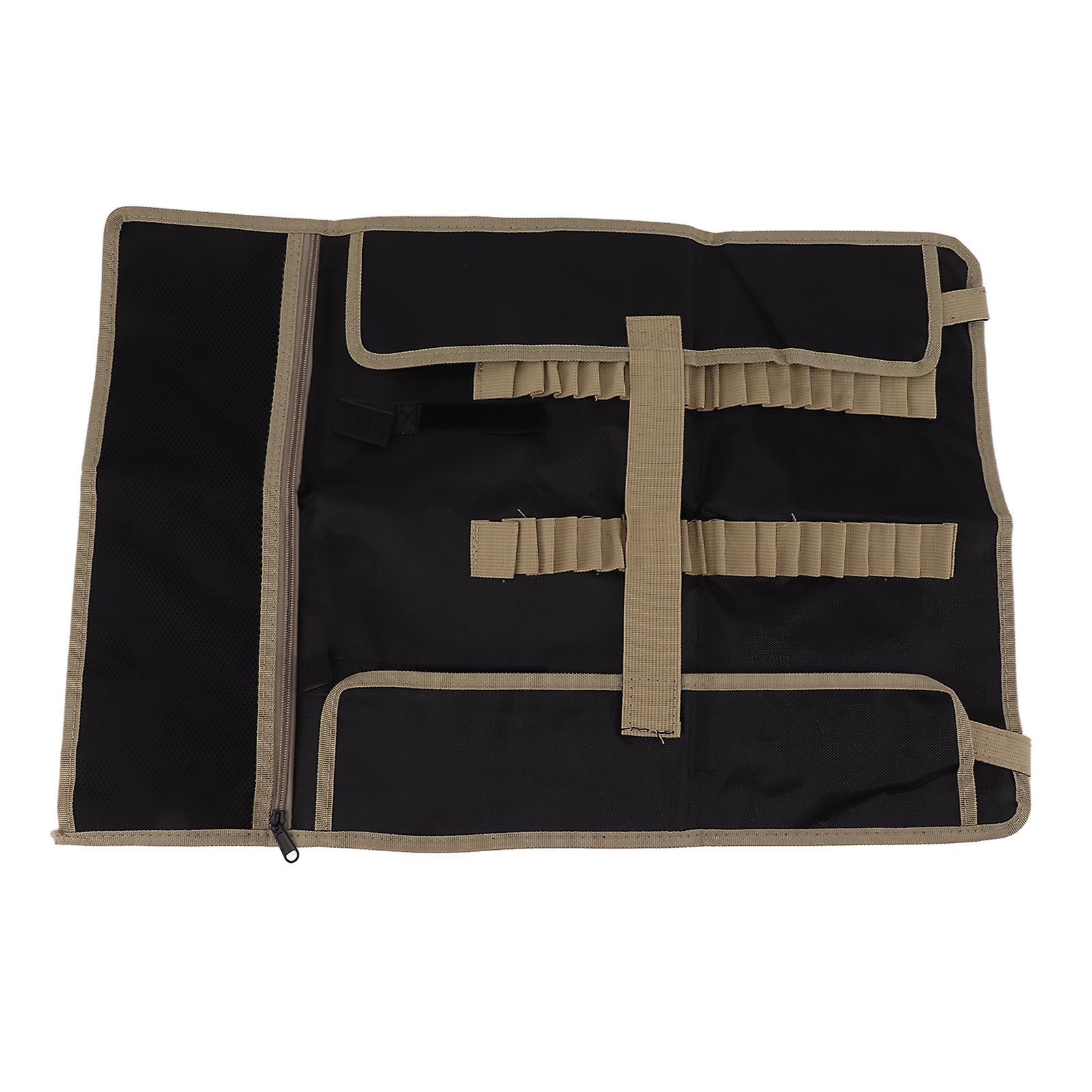 Durable Oxford Fabric Tent Peg Storage Bag with Handle and Hook Loop for Outdoor Adventures