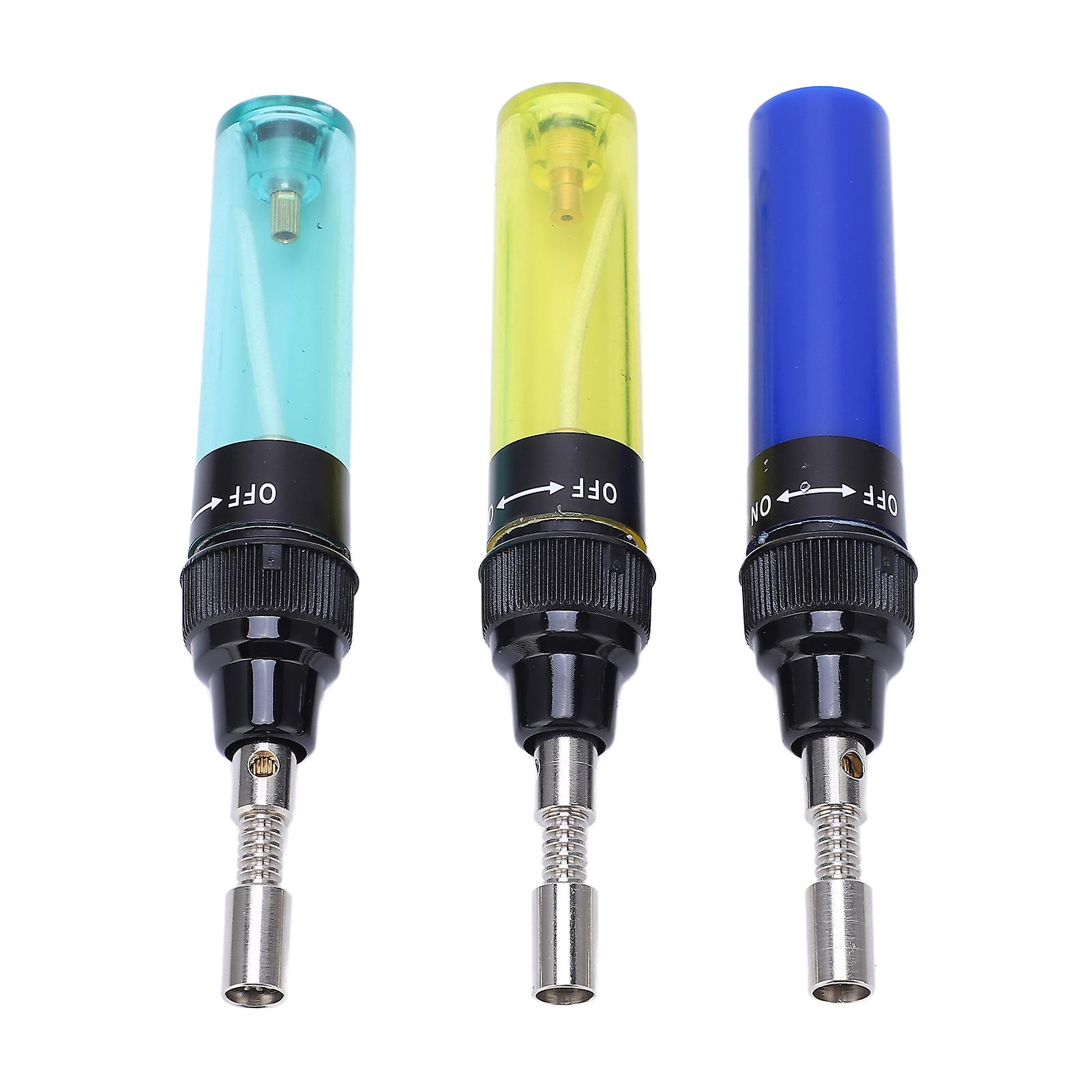 3 Pcs Gas Soldering Iron Beautiful Practical Butane Soldering Gun Fast Heating Gas Butane Torch