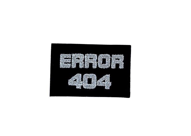 Patch ecusson embroidery thermocollant badge error 404 embroidery