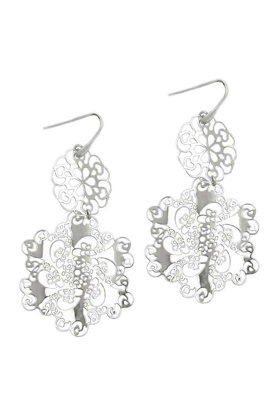 Hook Earrings Flowers Silver 925 - Gl93320