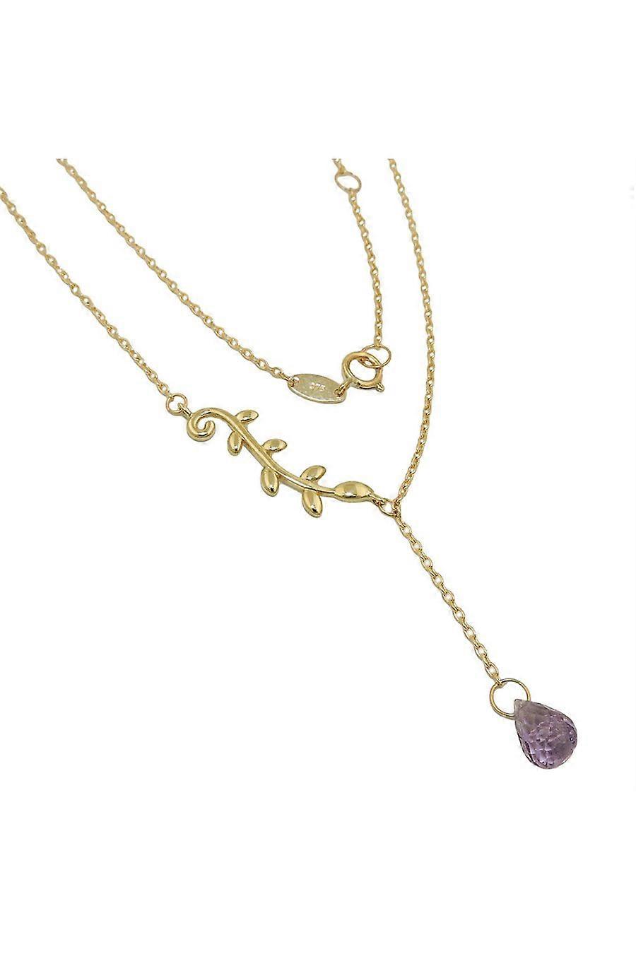 Necklace 45cm Amethyst 9k Gold - Gl511021-45