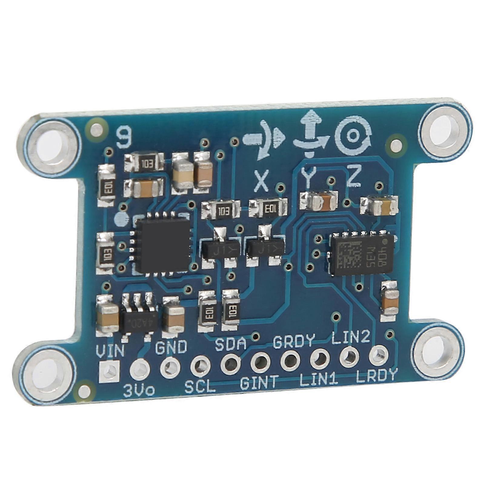 9DOF Sensor Module with Pins 3Axis Gyroscope Acceleration Magnetic Field Board 35V