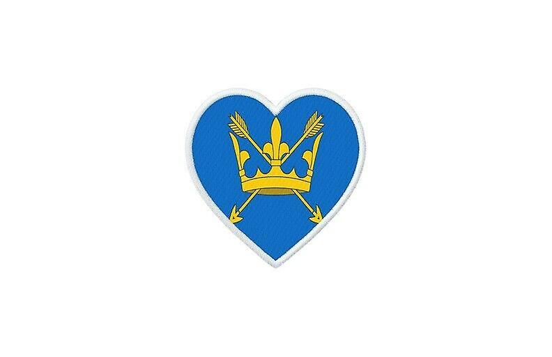 Patch badge ecusson prints thermocollant flag heart kingdom united suffolk