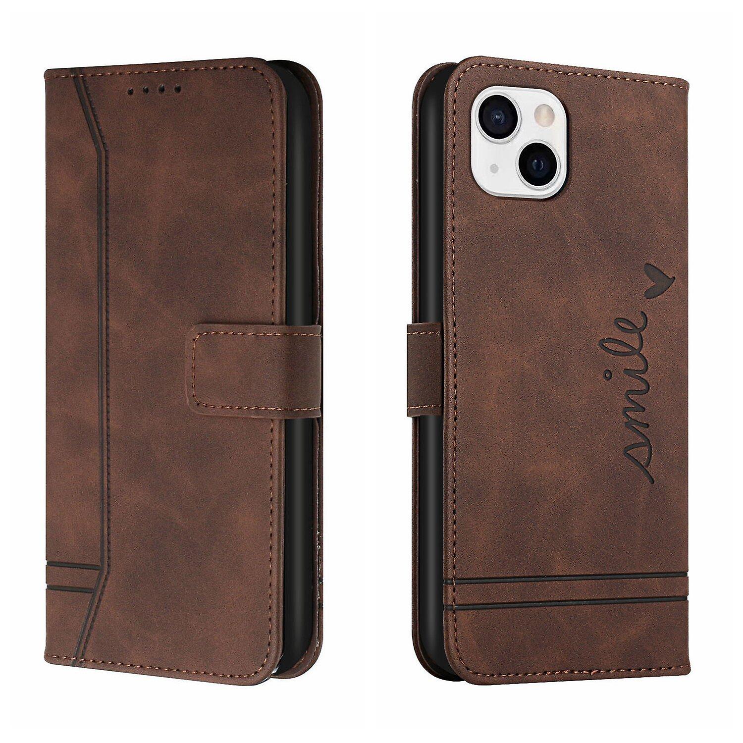 Leather Magnetic Closure Case with Flip Wallet Stand Function Cover for iPhone 13 Mini