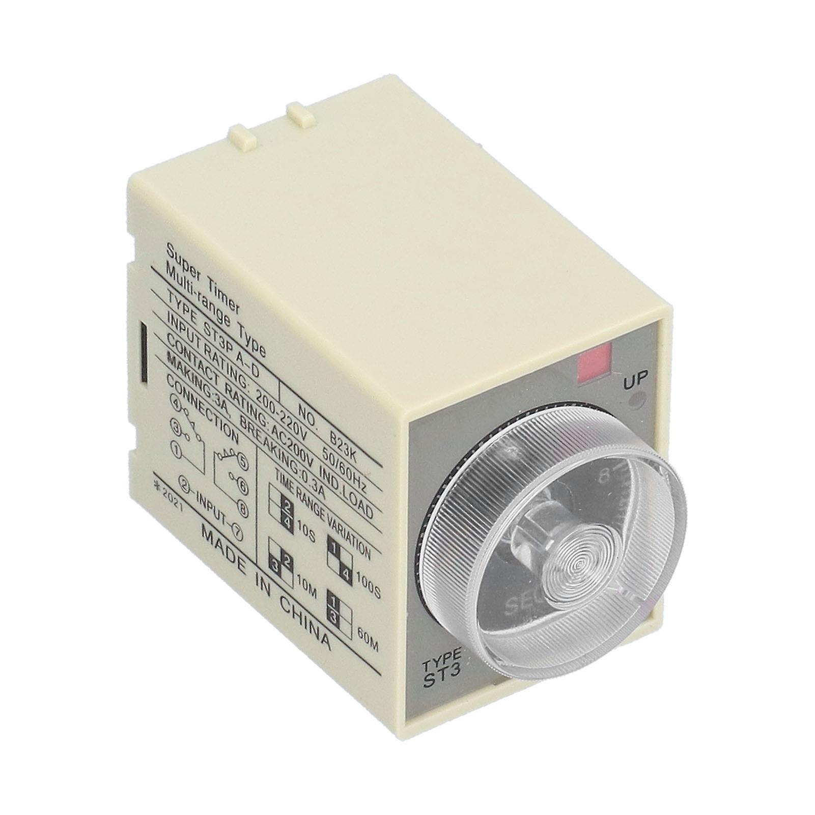 BERM Time Delay Relay, Adjustable Power-On Delay Timer, ST3PAD Spare Part (AC220V)