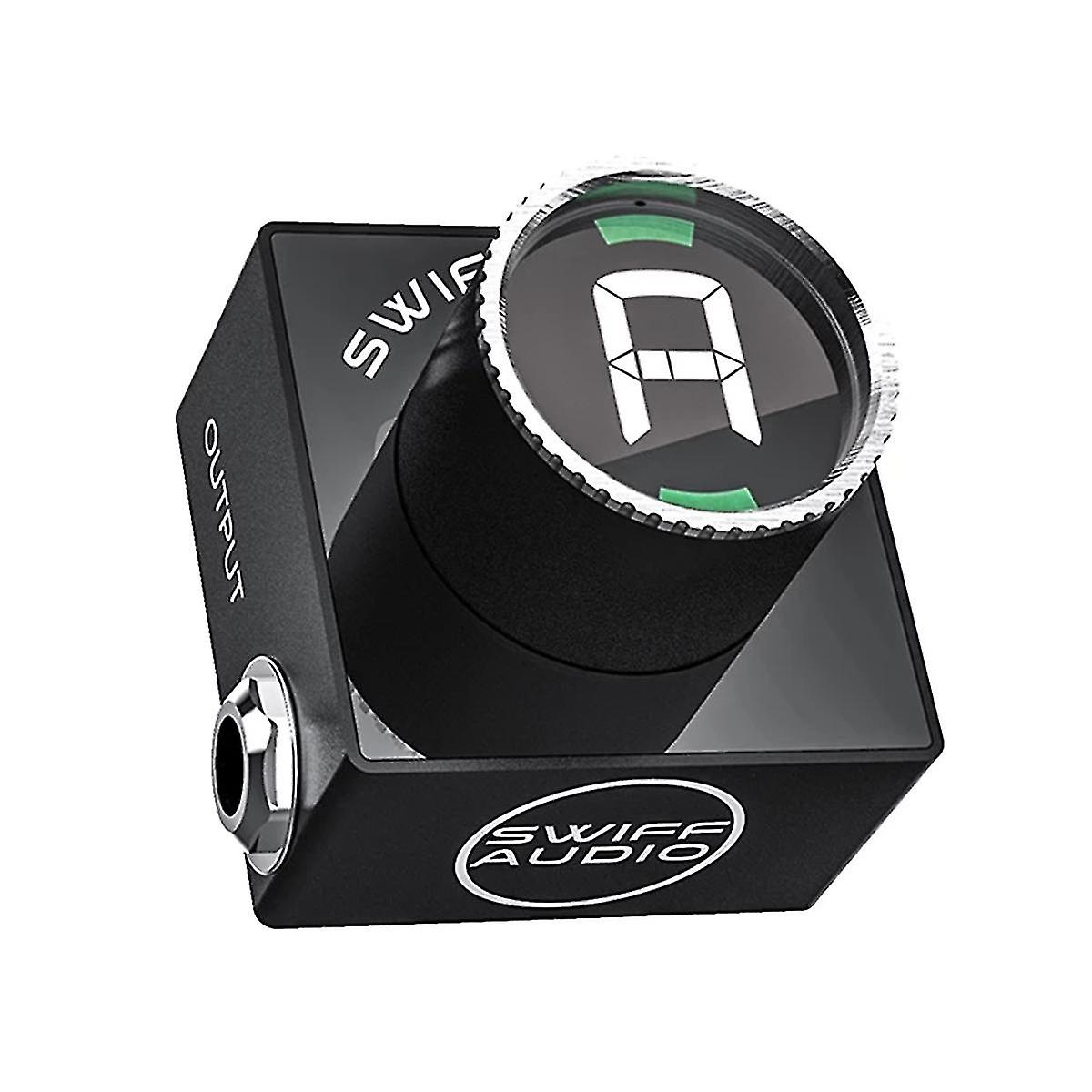 C10 Mini Audio Pedal Tuner for Chromatic Guitar Bass Tuning HD LED Display Adjustable A4 Range Val