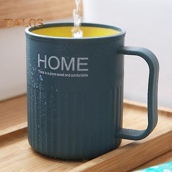 Toothbrush Mug Double Layer Toiletries Environmentally Friendly Practical Smooth Edge Mouthwash Tumblers for School