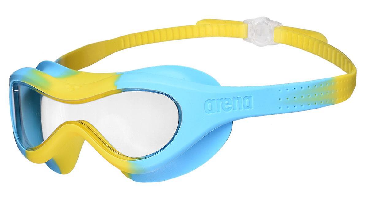Arena Kids Spider Mask Goggles - Clear/ Yellow/ Light Blue - Unisex