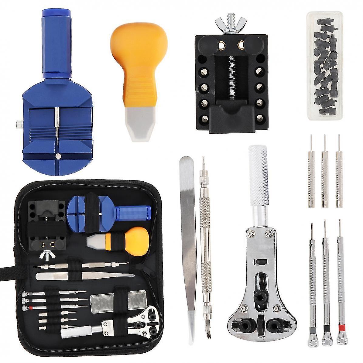 Repair Tools 13pcs / Set Multifunction Precision Watch Opening Repair Combination Tools Storage Canvas Bag For Home / Office Use