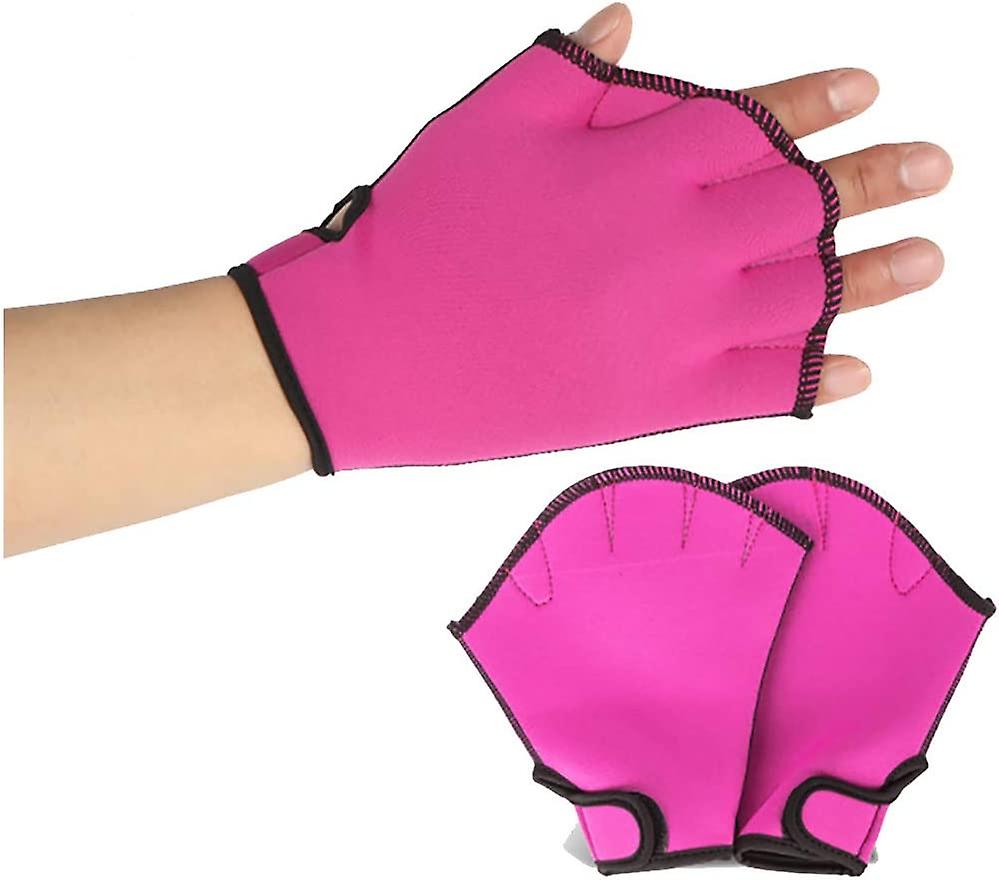 Gants aquatiques 1 paire de gants palmés de natation Résistance à l’eau Pagaies d’entraînement Adultes Réglables Équipement de plongée