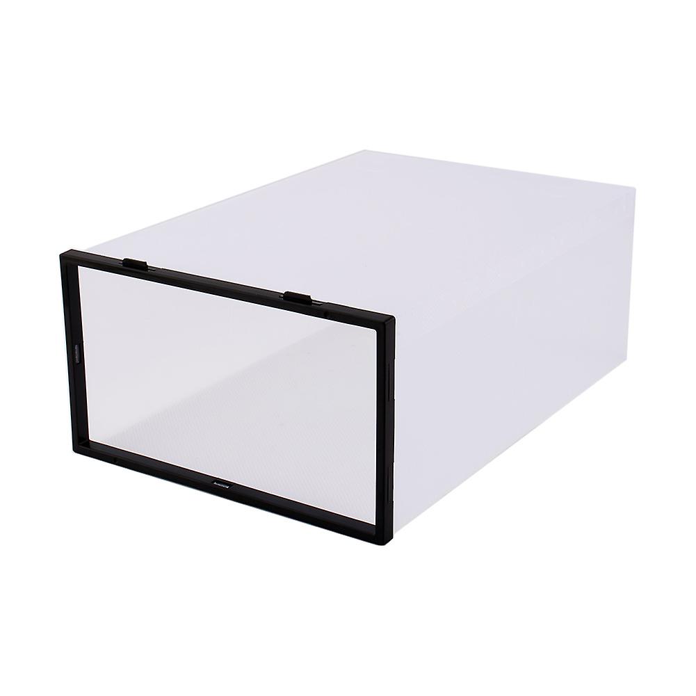Stackable Simple Style Clear Plastic Shoe Box Home Storage Boxes Office Organiser Drawer