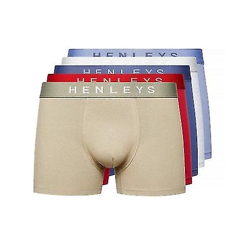 Henleys Mens Motley Boxer Shorts (Pack of 5)