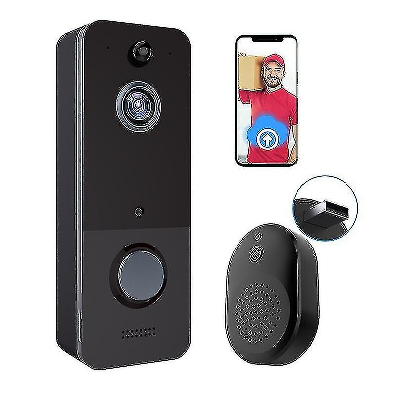 Wireless Doorbell Camera, Smart Video Doorbell Camera With Pir Motion Detection, Cloud Storage, Hd L