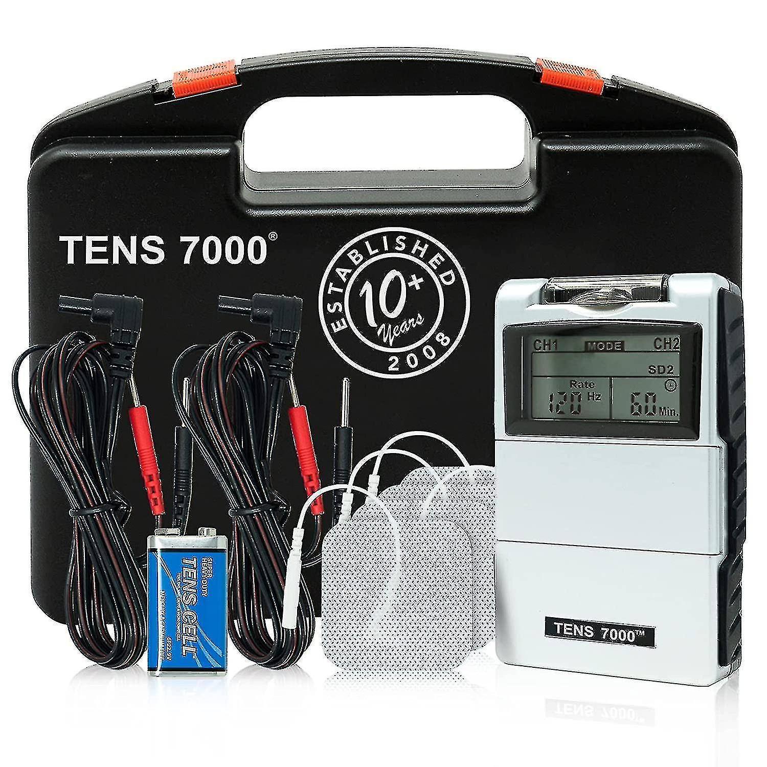 TENS 7000 Digital TENS device with accessories - TENS device muscle stimulator