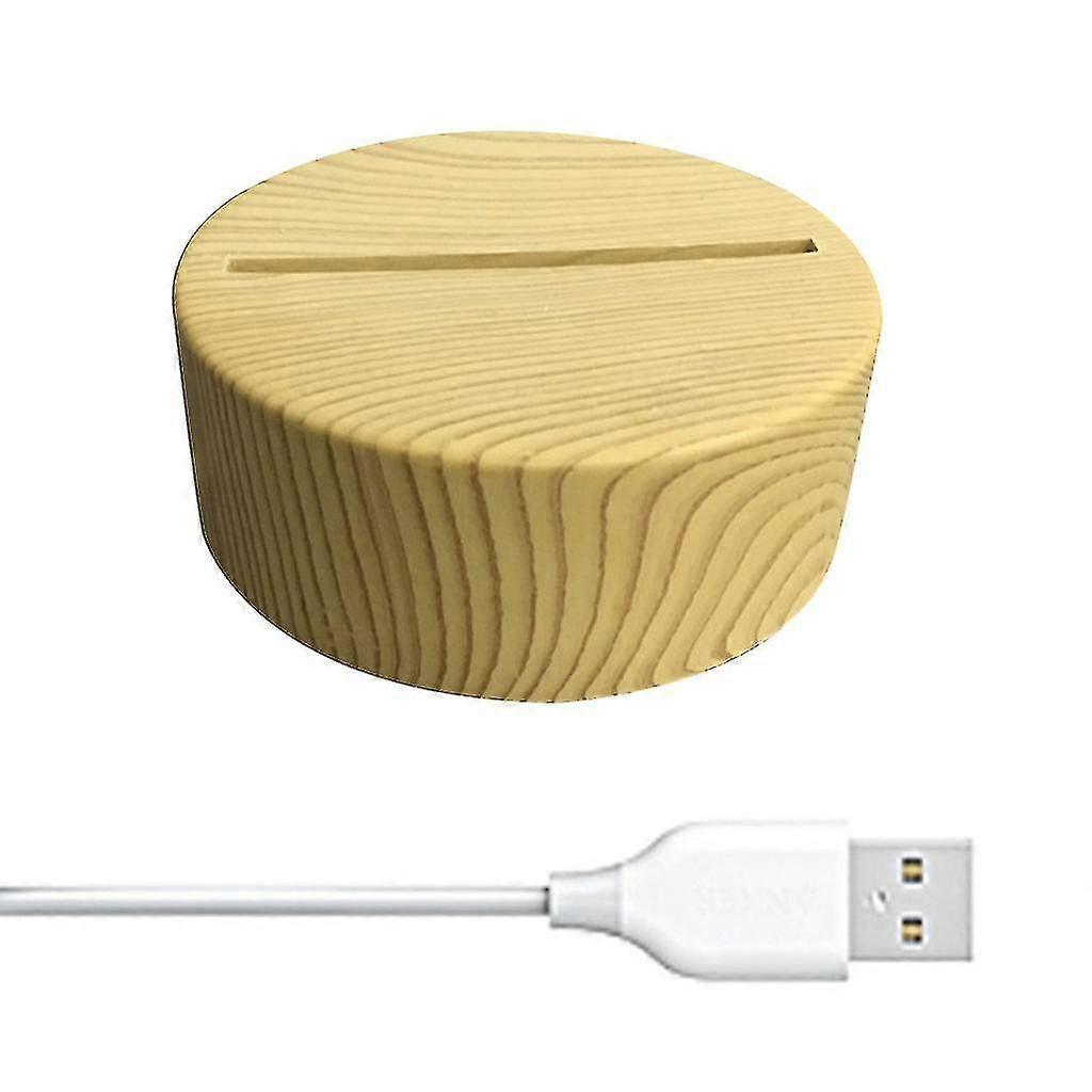 Light Pedestal For Crystal Wooden Lighted Base Stand Led Lights Display Base