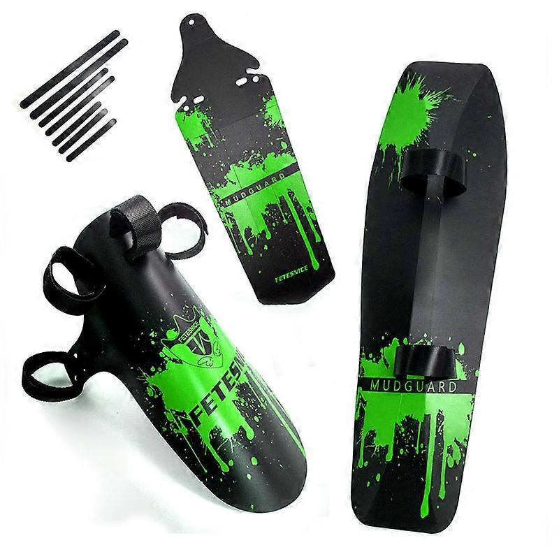 Cycling Mountain Bike Road Bicycle Front Rear Mudguard Fender And Front Clip-on Bicycle Down Tube Fender Set