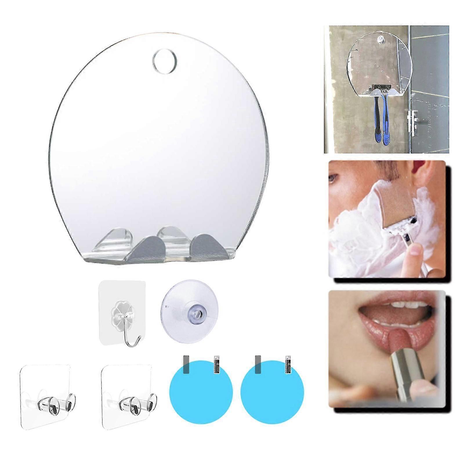hg Portable Shatterproof Acrylic Fogless Makeup Mirror Wall Hanging Fog Free Rectangle