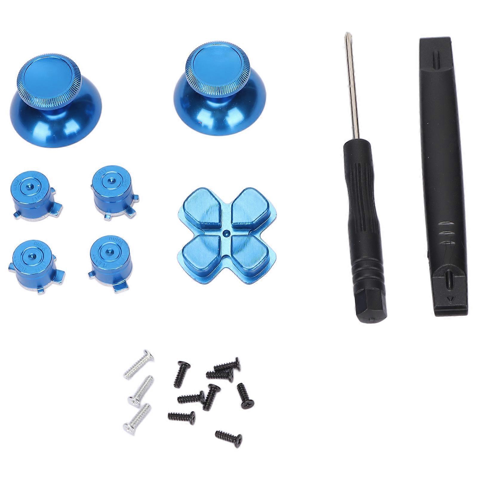 Controller Button Joystick Key Aluminum Alloy ABXY Buttons for Playstation5 ControllerBlue