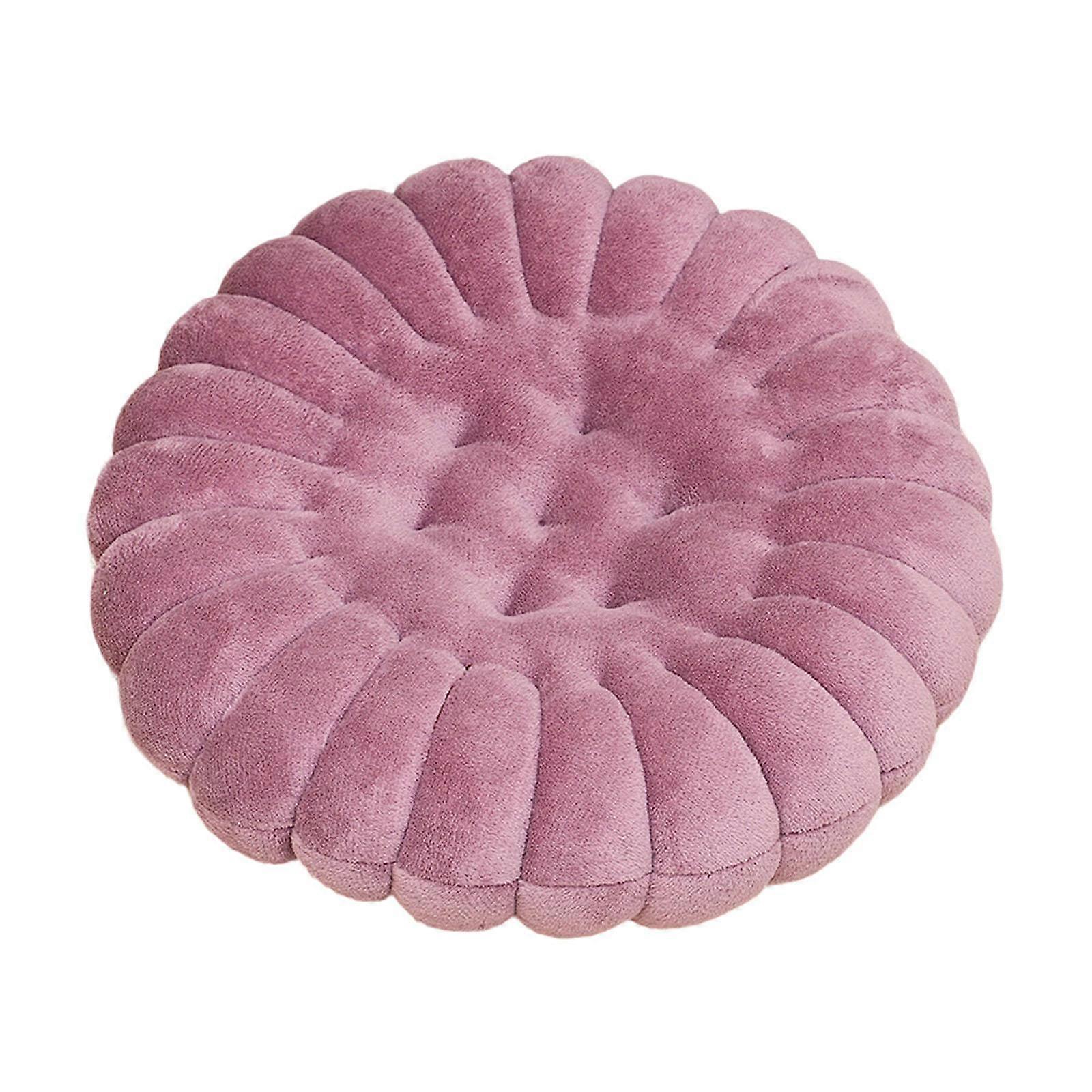Plush Floor Pillow Comfortable Decorative Plush Cushion for Sofa Office Dorm Square Khaki