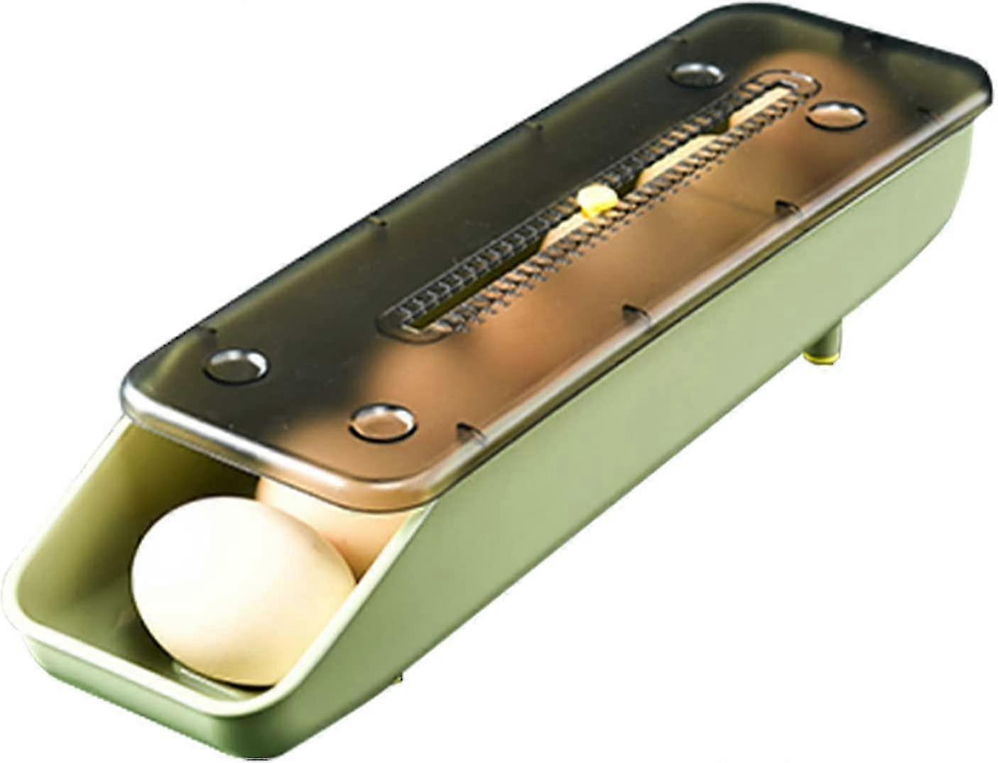 Large Capacity Egg Holder For Refrigerator, Multi-layer Chicken Egg Storage Container, For Stores Eggs. Green