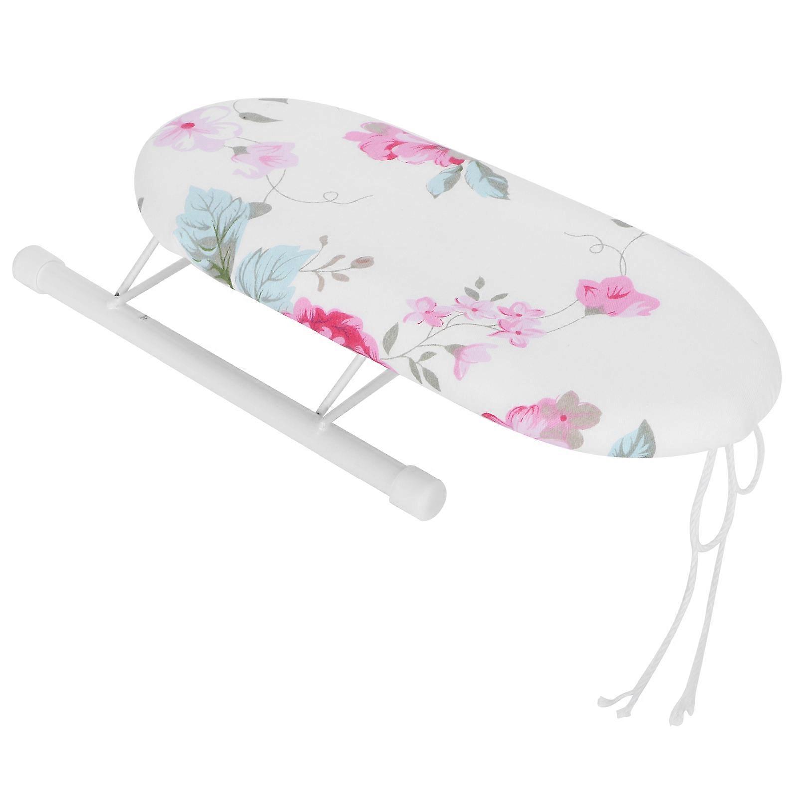 Bügelbrett, Mini kleines klappbares Bügelbrett Tischplatte Bügelbrett Ärmelmanschetten Kragen Bügelbrett für Heimreise Gitter klassisch[A]