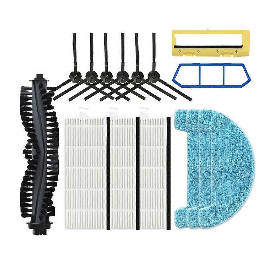 Filter Side Brush Spin Brush for A4 A4S A40 X432 Robot Vacuum Cleaner Parts (15Pcs)
