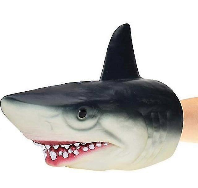 Puppets Marionettes Soft Vinyl Rubber Animal Head Hand Puppet Toys Gloves For Children Model Shark Hand Puppet Toys