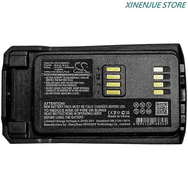 Two-Way Radio Battery 37V/2300mAh/5200mAh/5700mAh BLN-5i BLN-6 for Airbus/EADS/Nokia/TETRA CASSIDIAN THR9 THR9i C-30