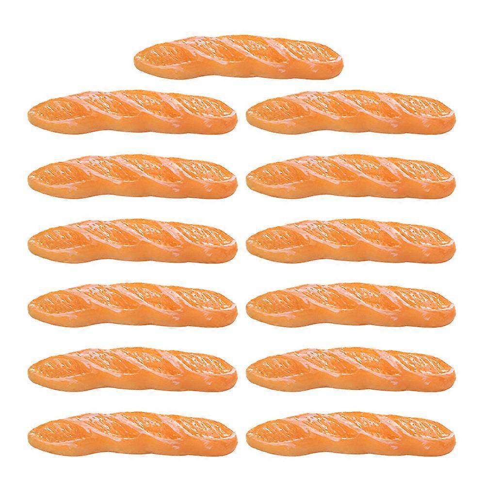 13pcs Mini Bread Models Micro Scene Bread Ornaments Doll House Bread Decorations