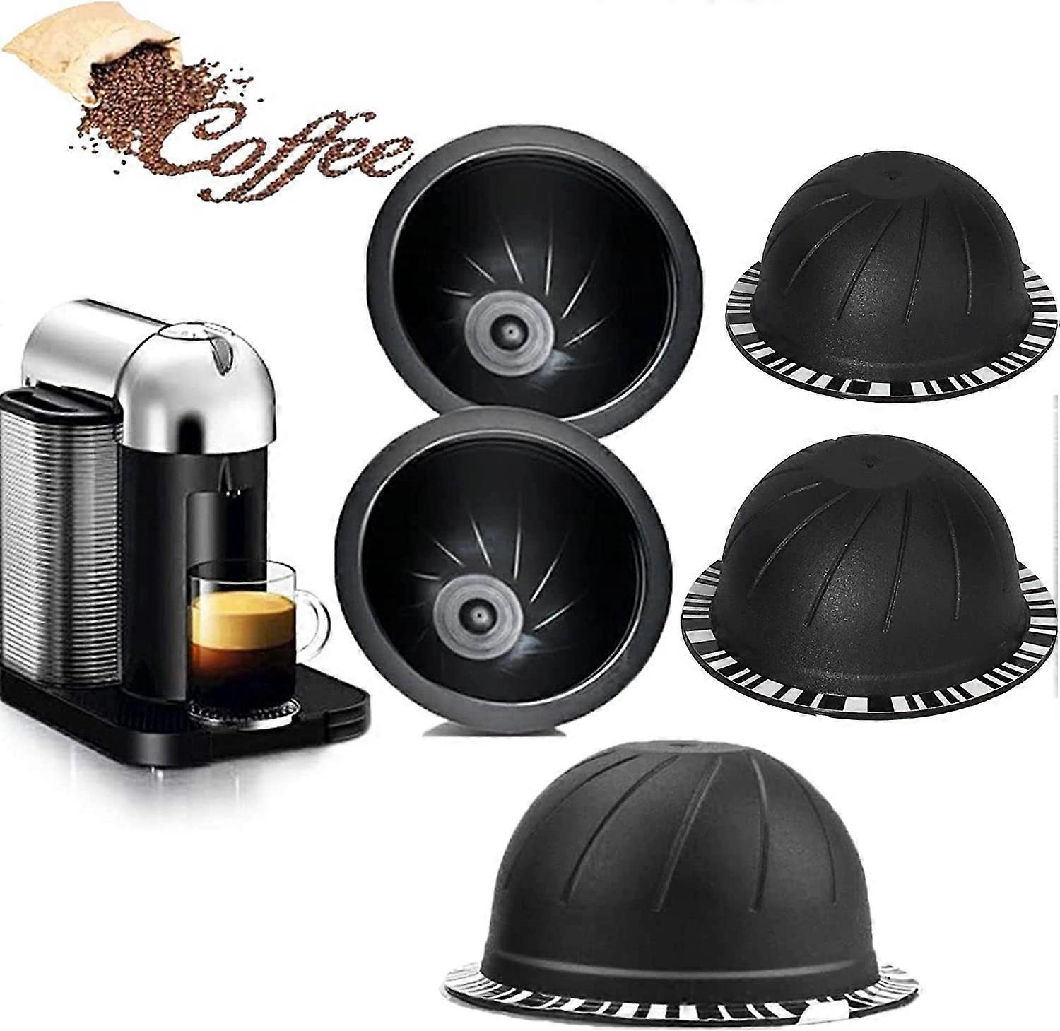 5 stuks herbruikbare Vertuo Pods hervulbare koffiecapsules (bruin 150 ml, 5)
