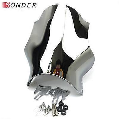 Parabrisas de motocicleta universal transparente ahumado para Honda, Yamaha, Kawasaki y Suzuki, luces redondas, parabrisas de motocicleta de calle, pantalla de vidrio