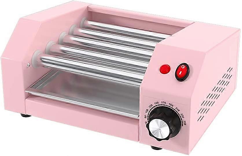 Lille hotdog maskine, pølse grill komfur maskiner, automatisk temperaturkontrol, rustfrit stål rulle, til familie, sovesal morgenmad maskine (22