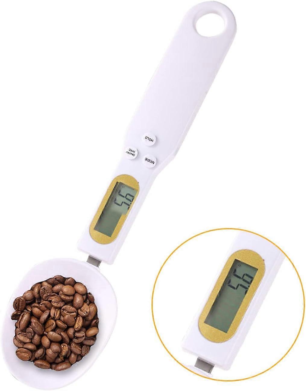 2025 ، ملعقة قياس قهوة بميزان إلكتروني ، 500 جم / 0.1 جرام ملعقة مرجحة للمطبخ رقمي للأغذية مع شاشة LCD لمطبخ خبز مسحوق الحليب بدقيق الأرز