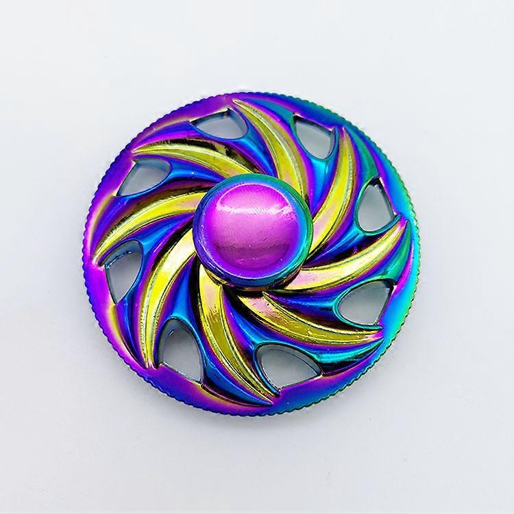 Jucarie spinner, Metal, 64x64 mm, Multicolor