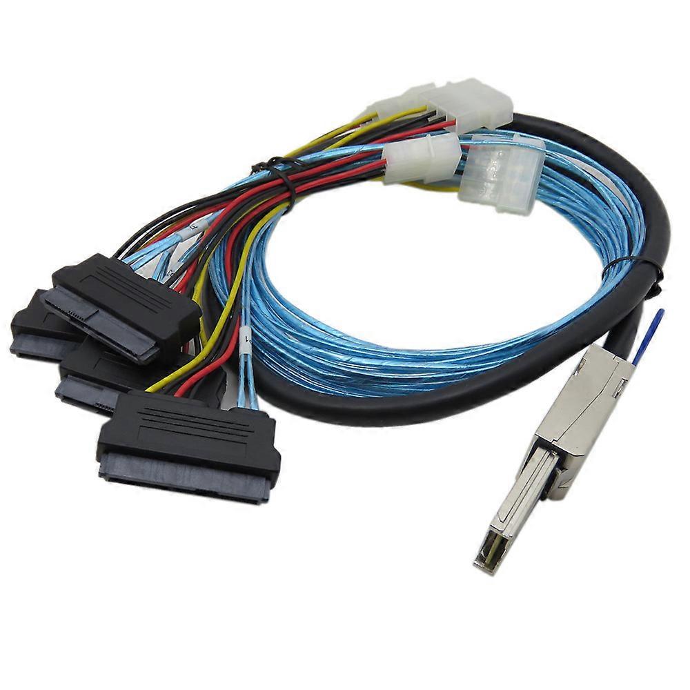Mini SAS to SAS Cable 1M 05M SFF-8088 To SFF-8482 SAS SATA Cable Mini SAS 26Pin SFF 8088 to 4 SFF 8482 SAS 29Pin SAS Cable