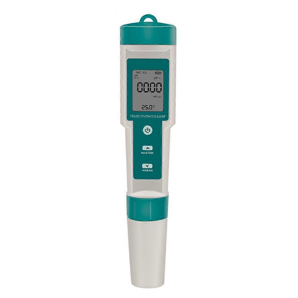 Multifunctional Digital 7 in 1 Water Quality Tester Portable High Accurancy Water Quality Test Pen Water Quality Measurement Tool Water PH/TDS/EC/Sali
